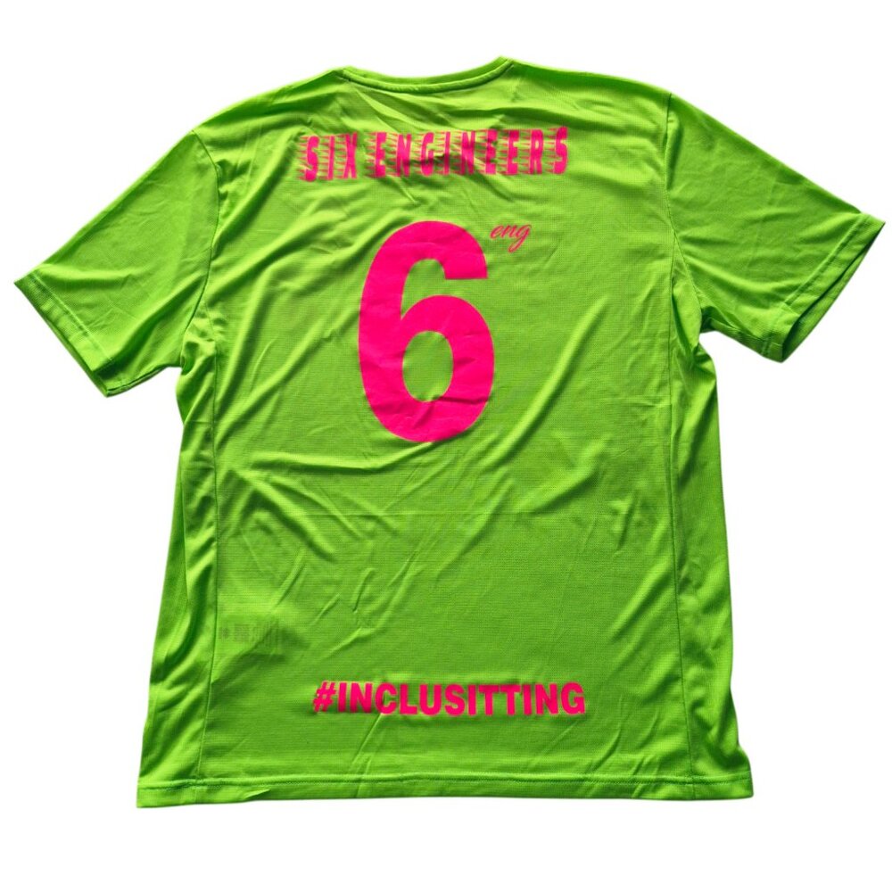 NWT Erreà Italian Vollyeball Jersey Workout Sport Ventilated Tee Lime Size XXL - Picture 4 of 12